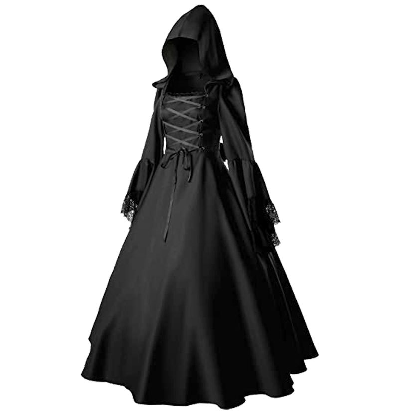Women's Gothic Victorian Witch Vampire Dress - Medieval Halloween Cosplay Costume in Sizes S-4XL for Adults Women's Gothic Victorian Witch Vampire Dress - Medieval Halloween Cosplay Costume in Sizes S-4XL for Adults