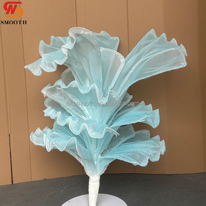 Nouvelle Conception Lisse, Très Populaire, Décoration de Fond Personnalisée pour Mariage et Hôtel, Grandes Fleurs de Table Faites à la Main - Product Image 4
