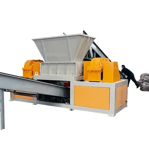 Triturador de plástico para madeira e papel, triturador de resíduos de metal, triturador de alumínio e alta eficiência para carcaça de carro, usado