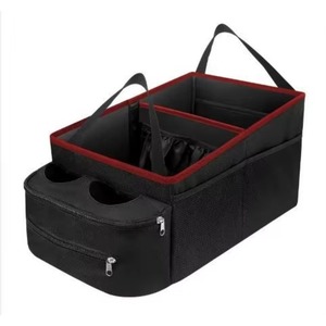 Free Sample <b>Car</b> <b>Organiser</b> Back <b>Seat</b> Organizer Storage Bag with Partitions and Cup holders <b>Seat</b> back Organizer - Product Image 5