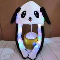 Cappello LED Divertente e Carino con Orecchie Mobili a Forma di Coniglio o Orso