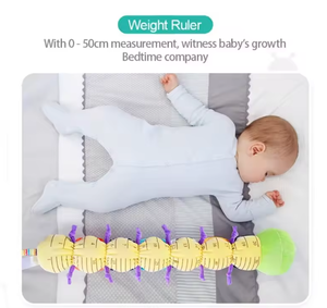 신제품 창조적 인 사용자 정의 감각 동물 진정 애벌레 딸랑이 주름 뮤지컬 배 시간 장난감 통치자와 함께 - Product Image 6