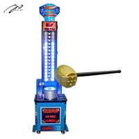 Machine d'arcade à monnayeur Big Punch Hit Hammer - Test de force de boxe professionnel King of Hammer pour parcs d'attractions