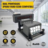 Impresora DTF de Doble Cabezal I1600 I3200 XP600 de 60 cm (24 Pulgadas) con Agitador para Impresión Industrial de Camisetas, Venta al Por Mayor
