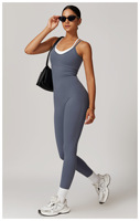 Ensemble de vêtements de sport pour femmes, écologiques, respirants, à taille haute élastique, longueur intégrale, pour la gym, le running