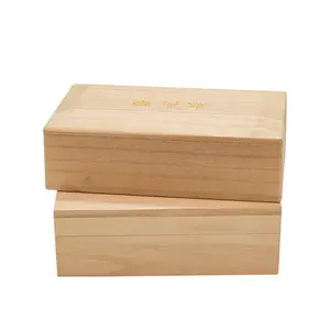 New Arrival zakka Paulownia Wood Small Wooden Box With Lid and Lock  Jewerally Storage Box Wedding Table Gift Box 14*7.5*5cm - AliExpress