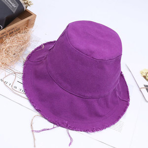 Bán buôn thời trang Sun hat mùa hè hình dạng độc đáo đồng bằng cá nhân bị hỏng vành ngư dân bông xô hat - Product Image 4