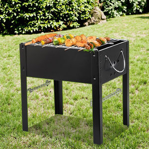<span class=keywords><strong>Barbecue</strong></span> portable en acier inoxydable sans fumée au charbon de bois 3 brûleurs Brochettes de mouton d'extérieur Épaissi <span class=keywords><strong>Zibo</strong></span> Installation simple - Product Image 4