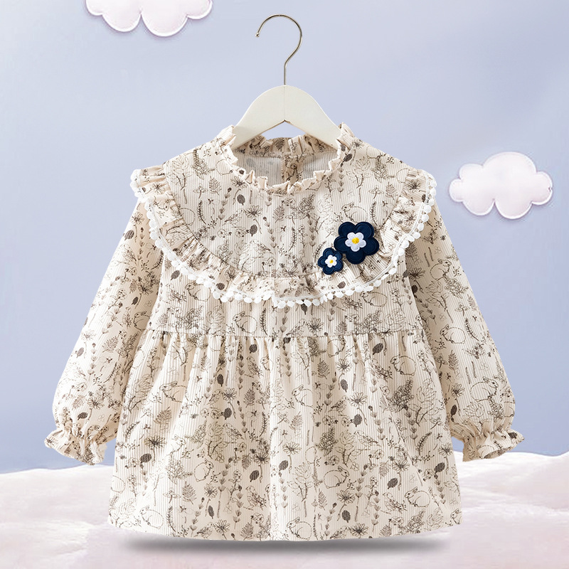 Bavaglini a maniche lunghe beige