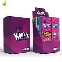 Caja de exhibición de producto de cartón blanco impreso con logotipo personalizado, caja doble de papel para cigarrillos con bolígrafo para fumar