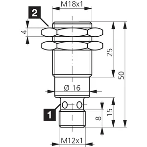 เซ็นเซอร์ตรวจจับวัตถุแบบเหนี่ยวนำชนิดฝังพื้น DCCK18M05PSK-IBSL คุณภาพสูง ขายส่ง - Product Image 2