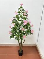 Décoration d'arbre vert artificiel pour la maison, plantes en pot artificielles pour le salon, ornements élégants pour la table à manger