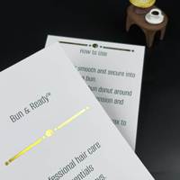 Carte personnalisée en feuille d'or, imperméable, format A6, pour la description des produits, adaptée à l'introduction de produits, aux invitations, etc.