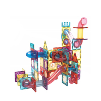 Venta caliente juguetes de laberinto magnético juegos de correr de mármol juguetes de construcción de imán bloques de construcción juego de pista de carreras