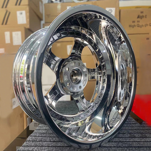 Jantes forgées en alliage d'aluminium T6061 chromées sur mesure, 2 pièces, 17-22 pouces, 5x112 5x114.3, style JDM, pour voitures de course - Product Image 3