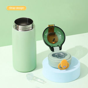 460ml Custom Logo Best Selling Fashion Design Sublimation Stainless Steel <strong>Water</strong> Bottle Silicone Straw <strong>Water</strong> Filter Bottle - Product Image 2