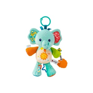 Jouet musical unisexe en forme d'animal, hochet, jouet suspendu pour berceau, peluche apaisante, jouet pour poussette, polyester, 0-24 mois - Product Image 5