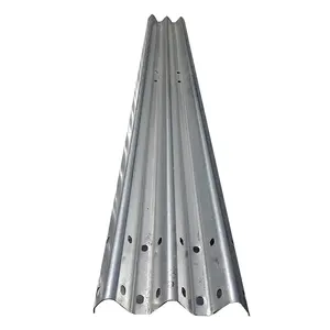 Hot Selling Roadway Corrugated Steel W Shaped Guardrail Traffic Barriers Guardrails Galvanized Metal Barrier for Highway