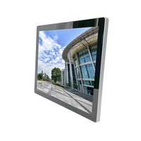Bezel Tipis IP65 19 Inci Rasio 5:4 Peredupan Otomatis 1000 Nits Monitor Kecerahan Tinggi Input VGA HD BNC untuk Konsol Robot
