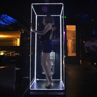 Lumières de scène de boîte de nuit, accessoires de spectacle GOGO, roue de prière, lampe de cage pour la pratique spirituelle, accessoires interactifs