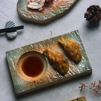 Assiettes plates en céramique japonaise NEWELL, style moderne minimaliste, 8 pouces, compatibles micro-ondes, pour restaurant, maison, cuisine et fêtes