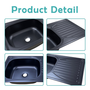 Éviers de cuisine en acier inoxydable avec revêtement noir JDA Wholesale pour <span class=keywords><strong>camping</strong></span>-<span class=keywords><strong>car</strong></span>, caravane, <span class=keywords><strong>camping</strong></span>-<span class=keywords><strong>car</strong></span> - Product Image 5