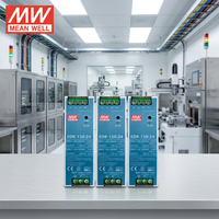 Alimentation à découpage sur rail DIN MeanWell EDR-150-24 24V 6.5A 150W pour système de contrôle industriel, adaptateur PoE