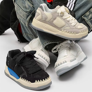Zapatos Casuales de Skateboarding para Hombre, Personalizados con Logotipo, de Cuero Genuino Original de Alta Calidad, Venta al por Mayor de Fábrica - Product Image 1