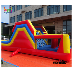 Parcours d'obstacles gonflable pour enfants avec toboggan, tunnel, mur d'escalade, jeu sportif pour fête de jardin - Product Image 5