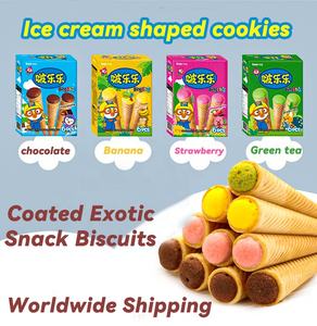 Galletas de Helado Coreanas <span class=keywords><strong>Bobole</strong></span> de 53.4g, Palitos de Galleta con Forma de Helado, Palitos de Galleta Sandwich de Chocolate - Product Image 5