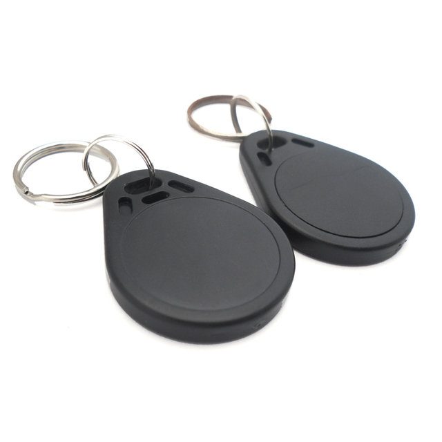 Waterproof RFID Access Control Door Lock Reprogrammable ABS 125khz T5577 Rewritable Keyfobs Keychains