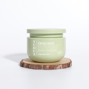 Tarro Cosmético de Boca Ancha con Tapa de Rosca, PET Verde Esmerilado de 300/550g, para Crema Facial, Exfoliante Corporal y Manteca Corporal - Product Image 2