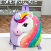 Sac à dos imperméable en EVA pour enfants, licorne 3D, en Polyester, léger, respirant, sacs de voyage scolaires pour enfants, fermeture éclair de grande capacité