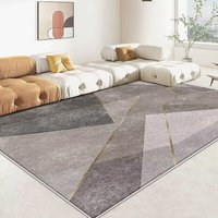 Tapis en polyester à motif géométrique, tapis antidérapant pour la décoration intérieure