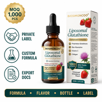 Gouttes liquides de glutathion liposomal OEM ODM sous marque privée 60ml – Complément alimentaire avec étiquette personnalisée