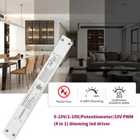 Transformateur Ultra Mince 12V 5A Mince Pilote Linéaire 5000mA 010V Tension Constante LED Alimentation