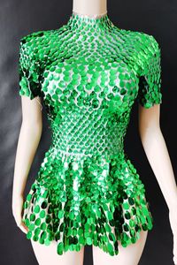 Vestidos Mini Sexys Ajustados con Lentejuelas Redondas para Mujer, a la Moda - Product Image 6