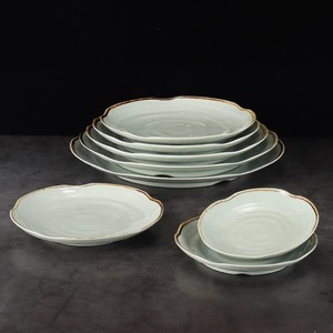 <b>Melamine</b> tableware <b>plates</b>, Japanese style plastic round <b>plates</b>, imitation porcelain creative and unique restaurant dishes, hot - Product Image 2