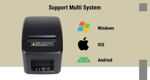 Imprimante <span class=keywords><strong>thermique</strong></span> 80mm Machine de reçu de cuisine utilisée pour le menu du restaurant Caissier de réception et utilisation de la cuisine arrière - Product Image 2