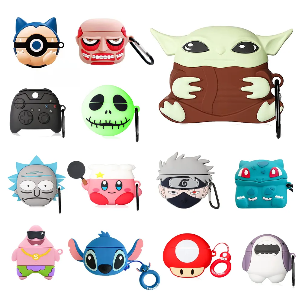 Cute 3D Funny Fun Bad Bunny for Air pod 3 Case Unique Fashion Anime Characters Designs For AirPods 3 Cover