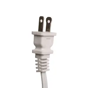 Kabel daya lampu garam Euro Vde pin bulat 2 standar Amerika 2.5a dengan saklar 303