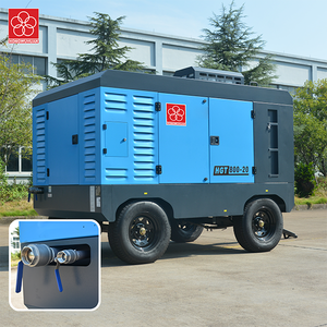 Compresseur d'<span class=keywords><strong>air</strong></span> mobile diesel 800cfm 20bar de type à vis avec pompe et moteur pour ponceuse pneumatique minière souterraine - Product Image 2