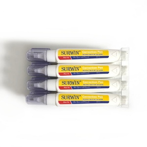 Stylo correcteur liquide blanc à séchage rapide de bonne qualité Surwin, en forme de stylo, pour l'école et le bureau - Product Image 5