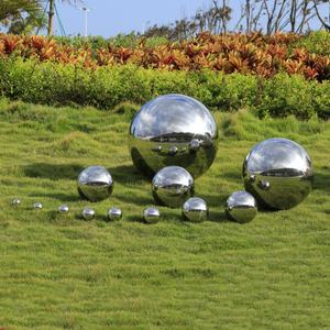 Esfera de jardín pulida grande moderna personalizada Esferas huecas de acero inoxidable - Product Image 3