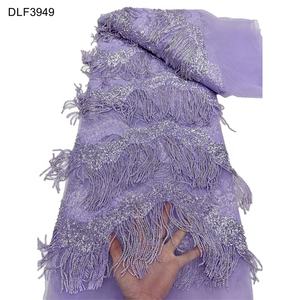 <span class=keywords><strong>Tessuto</strong></span> in Pizzo con Perline di Alta Qualità all'Ingrosso per Abiti da Cerimonia e Matrimonio, <span class=keywords><strong>Tessuto</strong></span> in Pizzo con Paillettes e Nappe Lucide - Product Image 6