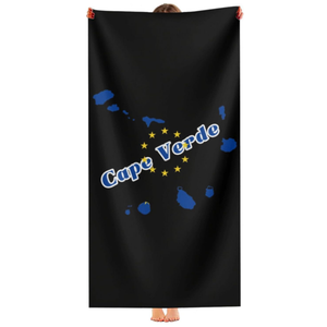 Nouvelle conception, serviette de plage personnalisée Cap-Vert, séchage rapide, absorbante, légère, fine, pour salle de bain, <span class=keywords><strong>piscine</strong></span>, natation - Product Image 2