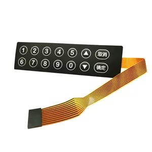 Düşük MOQ FPC esnek devre entegre PET membran anahtarı klavye kontrol paneli