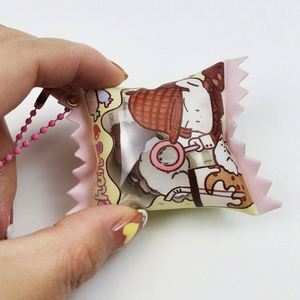 One Piece Custom Candy Bag Keychain Anime <b>Key</b> <b>Chain</b> Shaker Candy Charm Keychain - Product Image 6