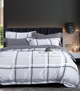 Nieuwe op maat gemaakte katoenen beddengoedsets met print, 4-delig, bedrukte quilted dekbedovertreksets, bedlaken met kussenslopen - Product Image 5