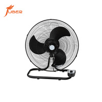 Ventilateur industriel 3-en-1 de 18 pouces à commande mécanique, ventilateur sur pied à trois utilisations avec tête inclinable réglable pour magasin et extérieur